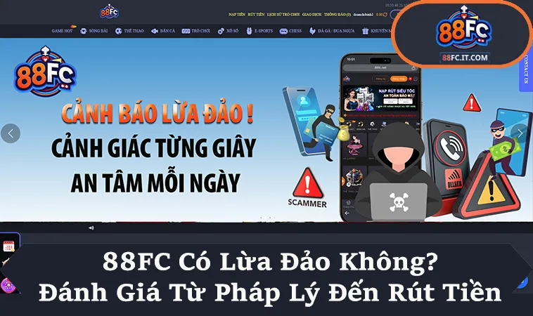 88FC Có Lừa Đảo Không Khi Soi Rõ Pháp Lý Và Rút Tiền