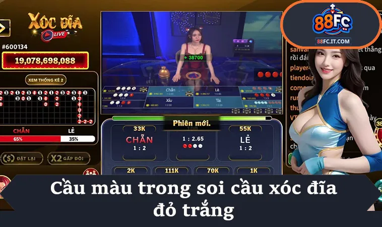 Cầu màu trong soi cầu xóc đĩa đỏ trắng