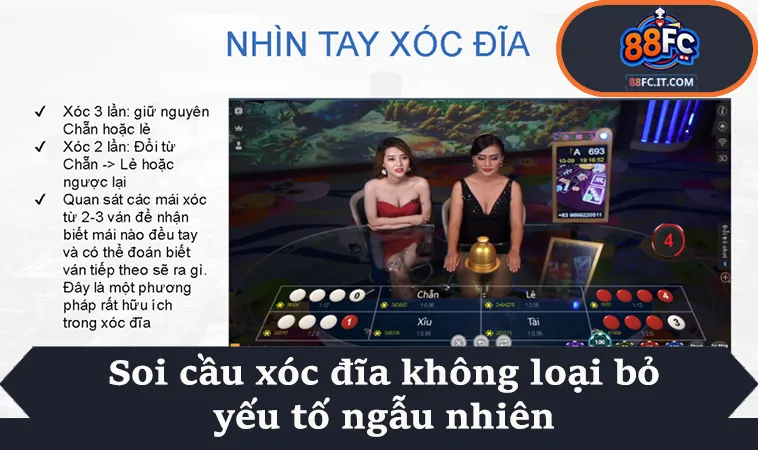 Soi cầu xóc đĩa không loại bỏ yếu tố ngẫu nhiên