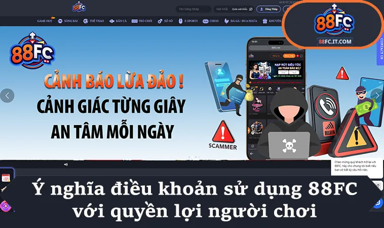 Ý nghĩa điều khoản sử dụng 88FC với quyền lợi người chơi